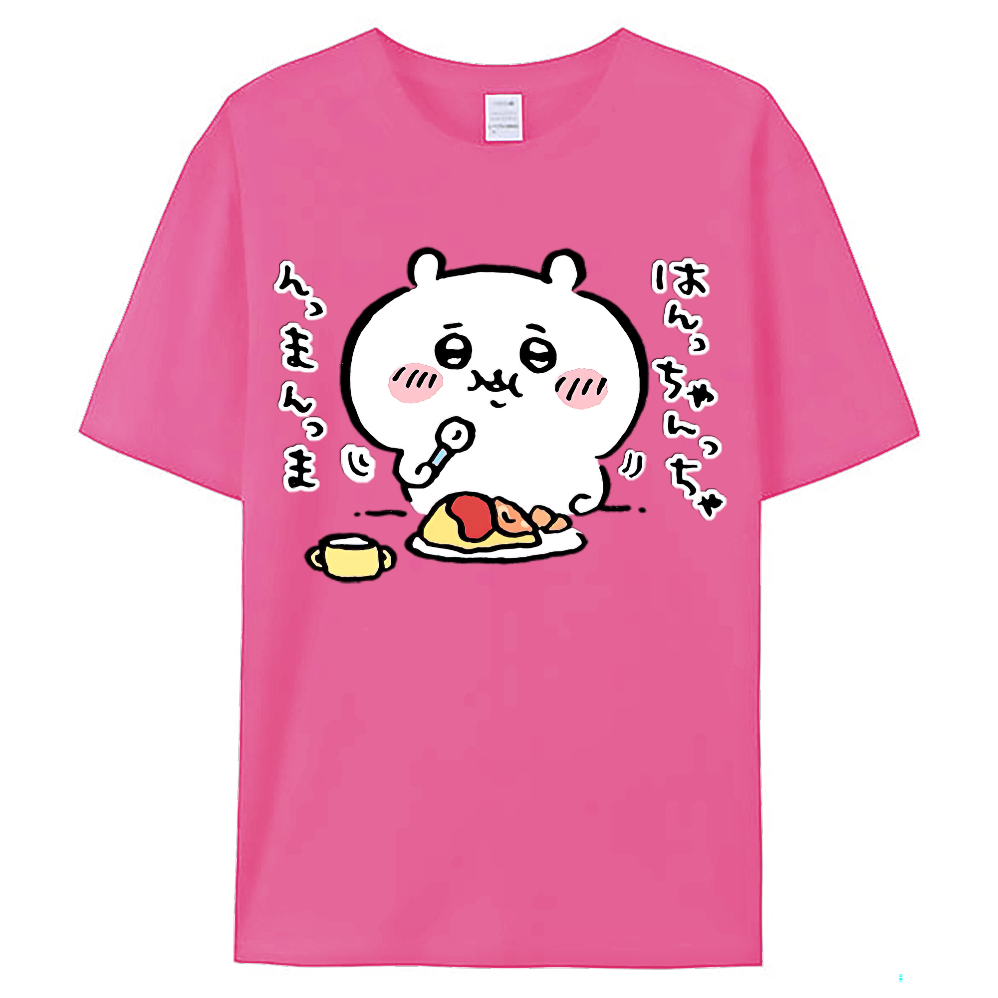 （画像用） ちいかわ ちいかわ Chii-kawa chiikawa レディースカジュアルプリントTシャツ（綿100％）